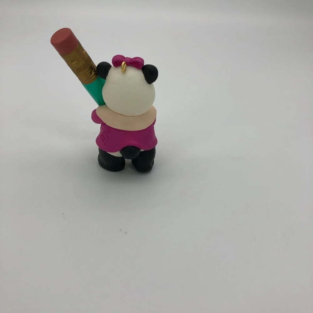 Vintage Hallmark Christmas Ornament Panda Figurine for Daughter 1995 NEW